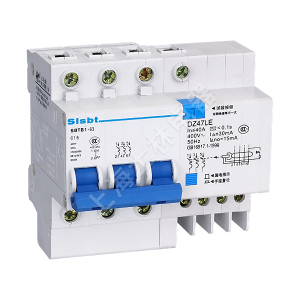 SBTB1L-63(125) Residual Current Operated Circuit Breaker